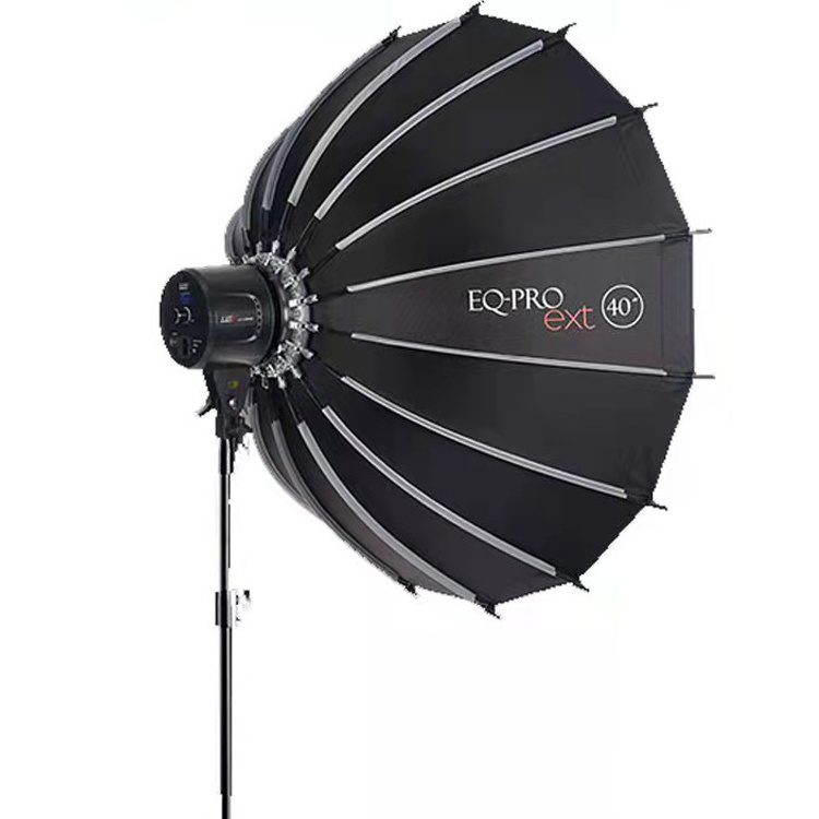 new design quick set up wide angle softbox Umbrella Photography Light Soft Box Bowen Mount Round Collapsible Silver Beauty Dish