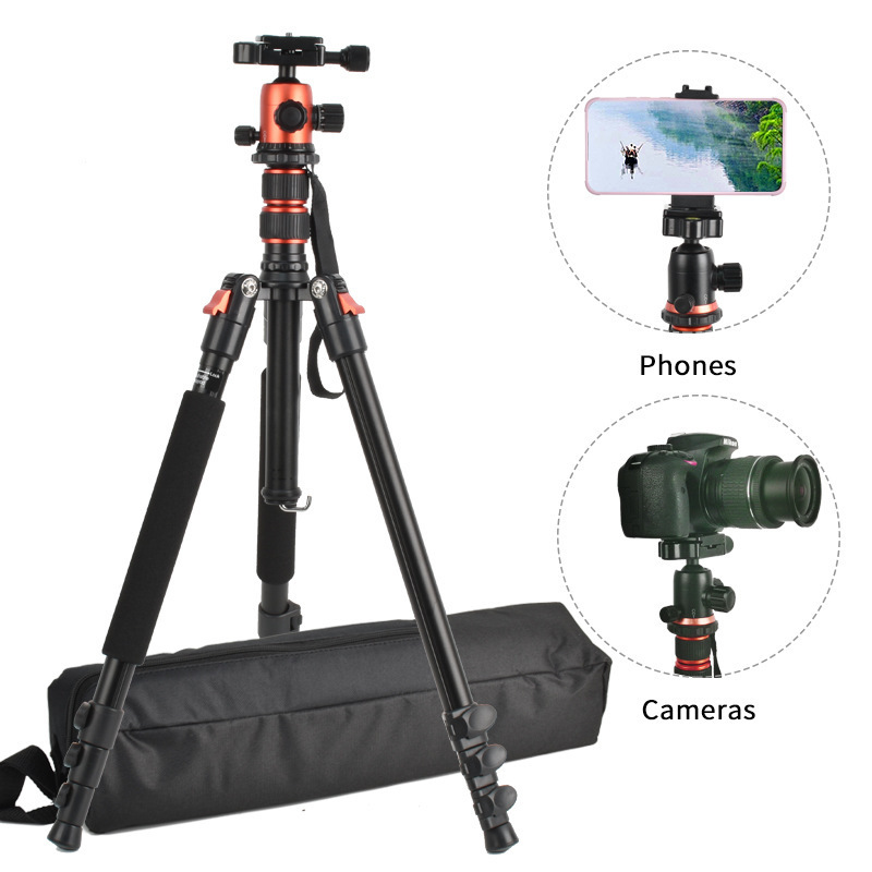 Camera Tripod Complete Tripods Ball head Bubble Level Travel Tripod for DSLR Cameras Camcorder for Canon Nikon Sony