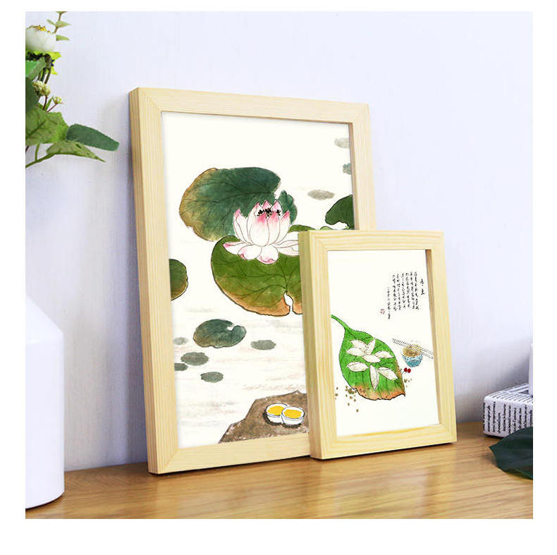 Factory Wholesale Cheap A0 A1 A2 A3 A4 A5 5x7 11x14 24x36 Inches Wooden Painting Frame Home Decoration Modern Picture Frame