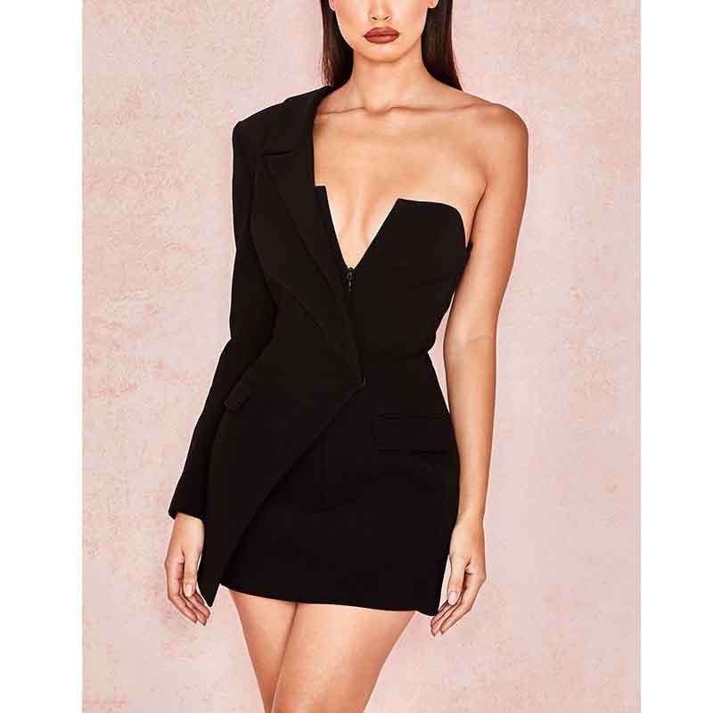 2023 Guangzhou Manufacturer Ladies Casual Dresses Bandage Cocktail Dress Casual Mini Dresses