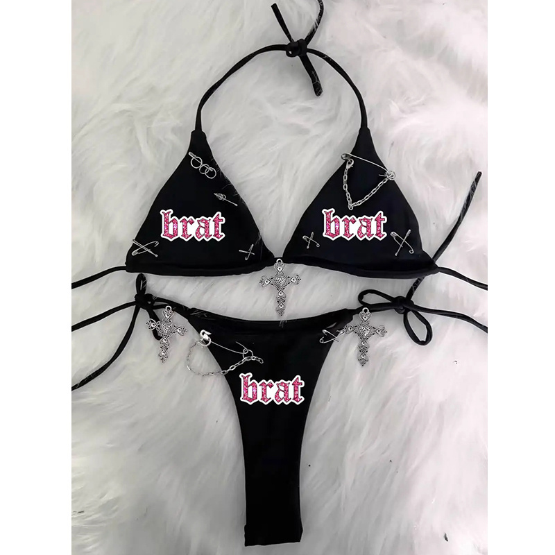 Sexy Beachwear Swimming Suits 2024 Swim Wear Two Piece Designer Swimsuit For Woman Bikini Set Custom Logo Bathing Suit