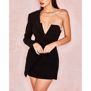 2023 Guangzhou Manufacturer Ladies Casual Dresses Bandage Cocktail Dress Casual Mini Dresses