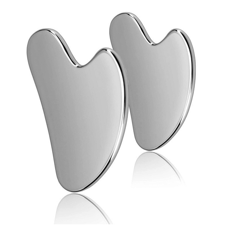 Wholesale Customize Stainless Steel Gua Sha Heart Shaped Metal Gua Sha Facial Massage Tool Stainless Steel Gua Sha