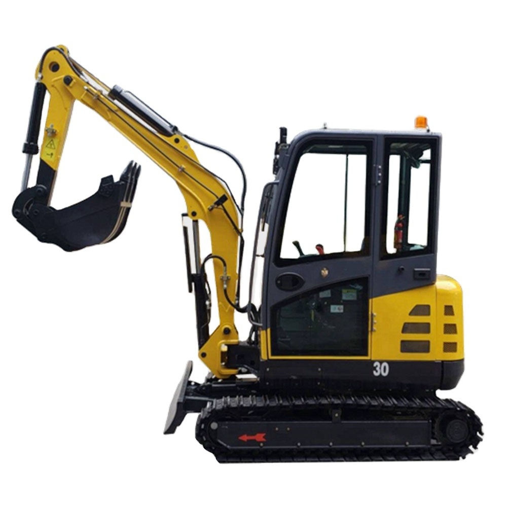 China made 3t mini crawler excavator with extension crawlers and swing arm