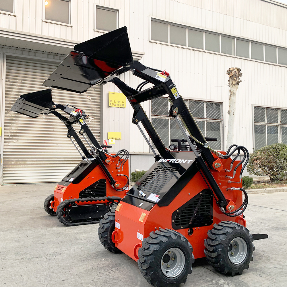 Telescopic Loader Backhoe Mucking Front End Skid Loader Crawler Compact Track Mini Mechanical Skid Steer Loader