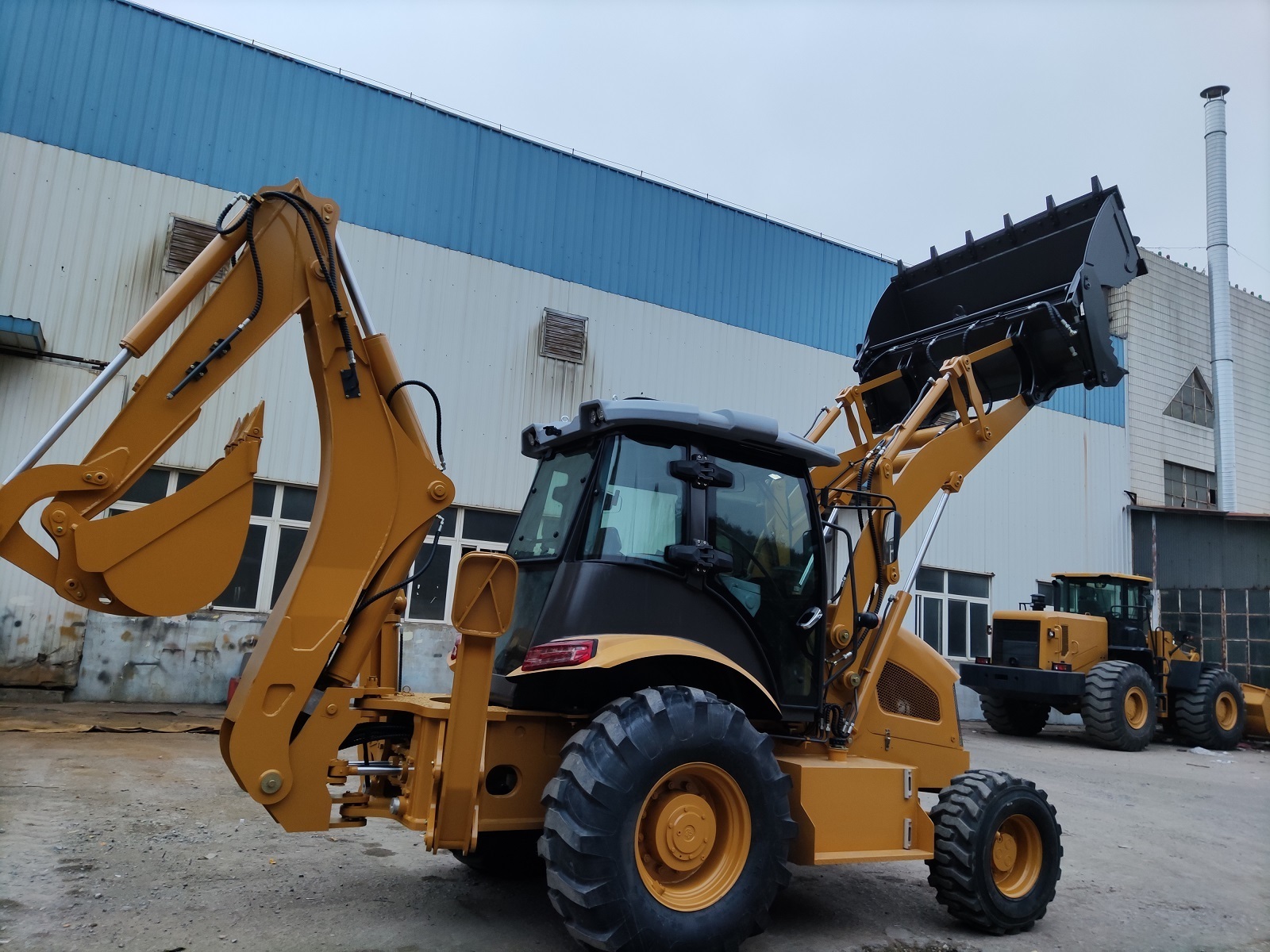 Chinese famous brand Backhoe Loader small Backhoe Loader with spare parts service