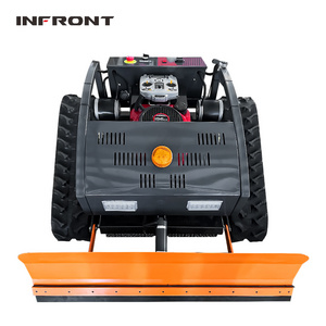 Self propelled lawn mower robot smart remote control tractor snow plow with the blade