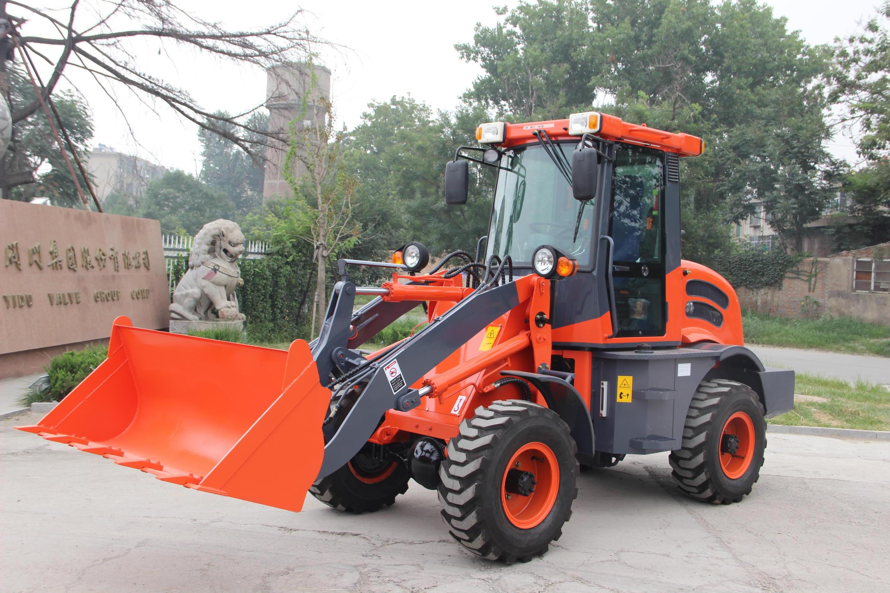 China mini Top quality mechanical shovel wheel loader 1.5 ton ,loader fork on sale