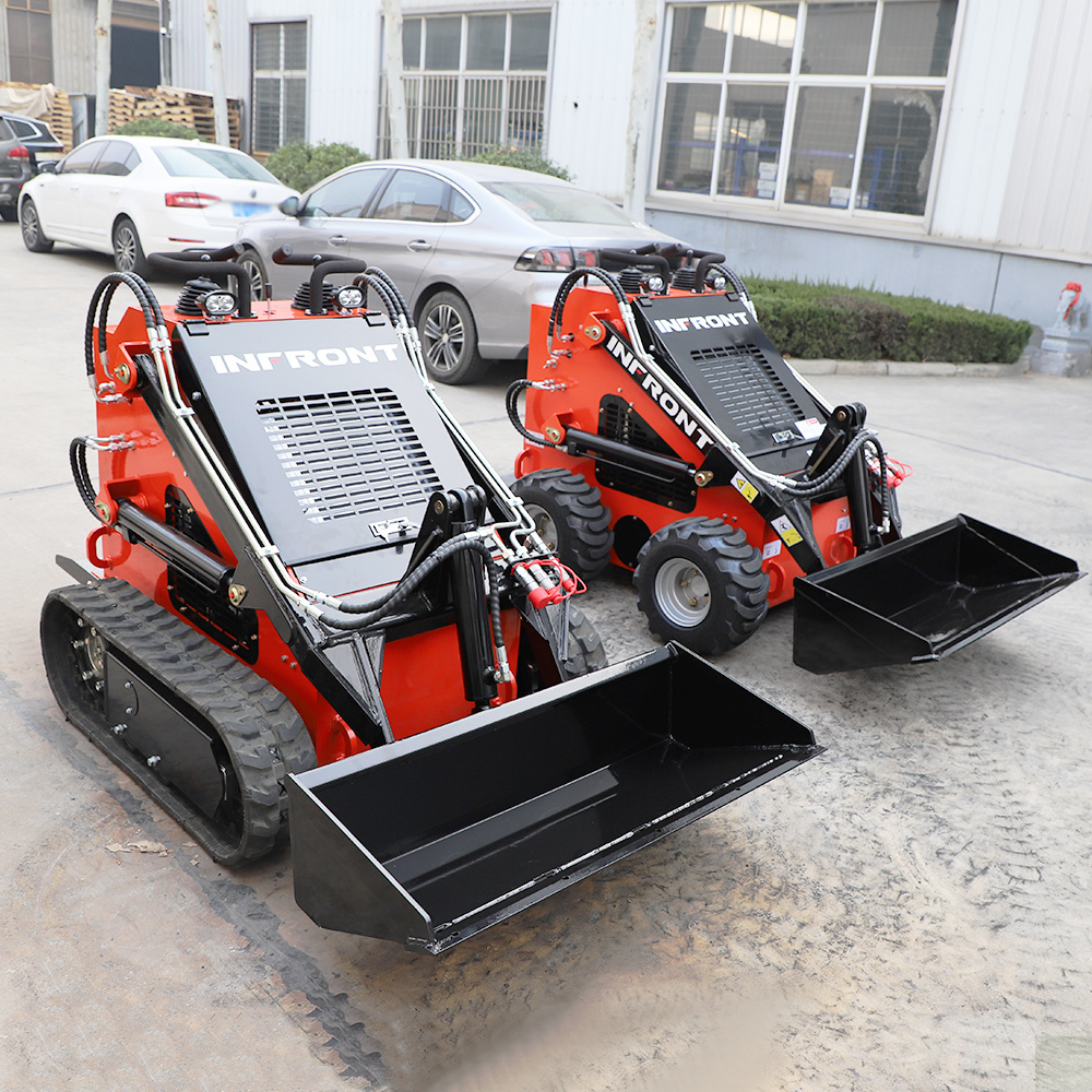 Telescopic Loader Backhoe Mucking Front End Skid Loader Crawler Compact Track Mini Mechanical Skid Steer Loader