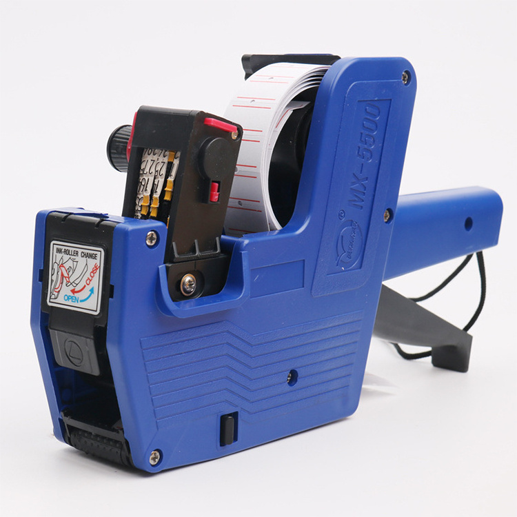 MX5500 Labeler MX-5500 8 Digits Price tag Gun Handheld Price Label Gun MX-5500 Price Tag Labelling Gun