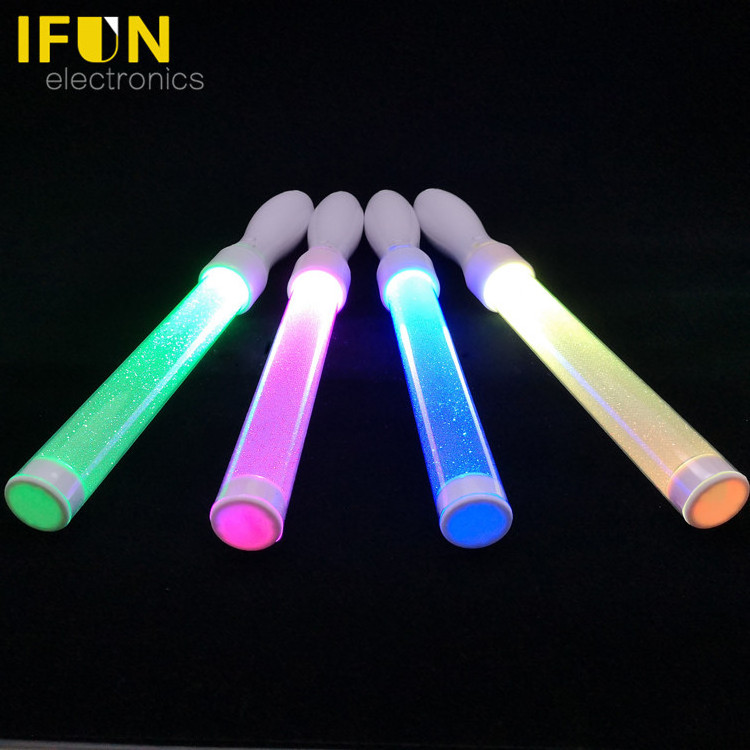 DMX control 15 Different Colors 8 Zone Control Led Flashing Light Stick , Wireless Remote Controlled Glow Led Stick