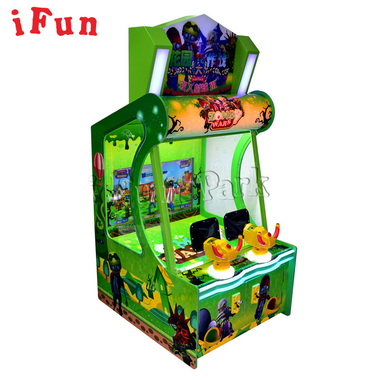 Ifun Park  Zomby wars Shooting Arcade Game Machine kids ticket redemption zomby war game arcade plants vs zombie arcade gun game