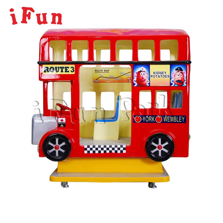 3 Seats London Bus Swing Machine MP5 Screen Music Kids Coin Operated kiddie Ride Games Machines Amusement Equipment Ride