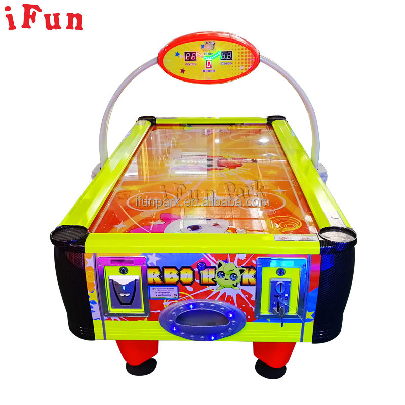 China Factory Kids Air Hockey Children Sports Game Machine 2Players Arcade Game Machine Ticket Redemption Single Puck Air Hockey