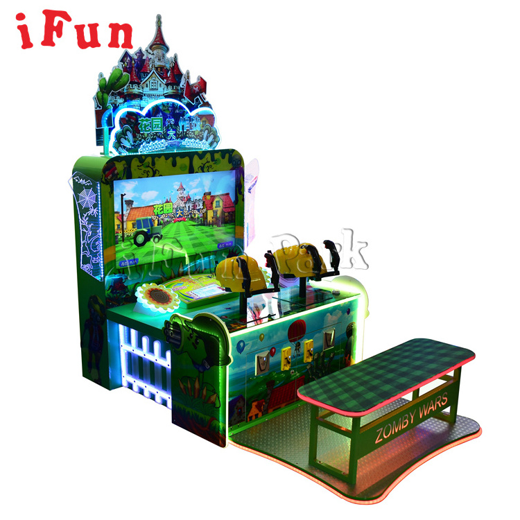 Ifun Park  Zomby wars Shooting Arcade Game Machine kids ticket redemption zomby war game arcade plants vs zombie arcade gun game