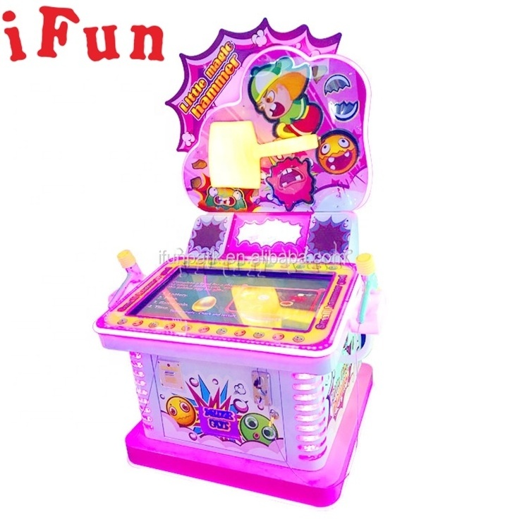 Ifun Kids Game Coin Operated Little Magic Hammer Redemption Ticket Out Arcade Game Machine