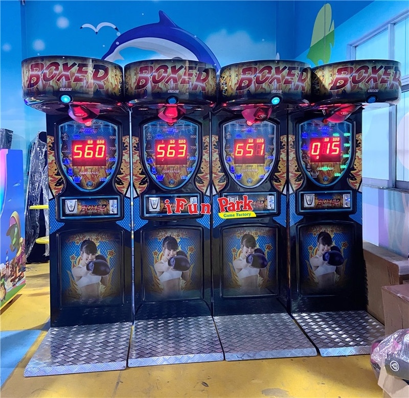 Indoor Boxing Games Electronic Punching Arcade Redemption Game Machines For Adult with factory price