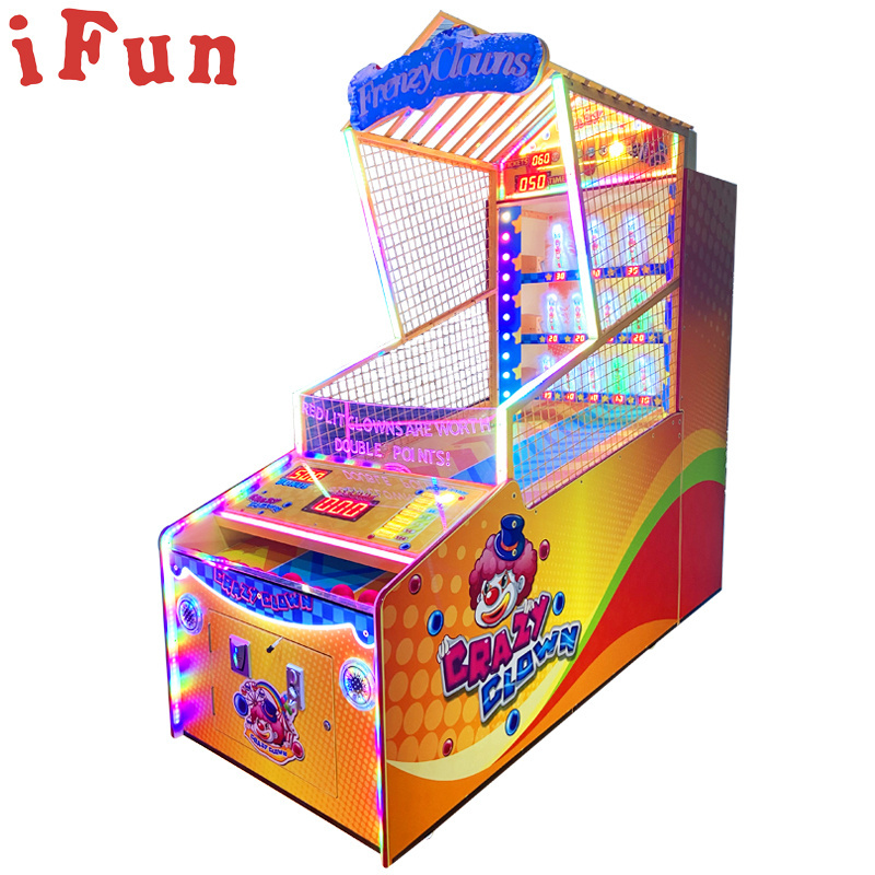 Arcade Manufacturer Play Zone Equipments Coin Operated Game Machine Support RFID Card Clown Frenzy Game Machine