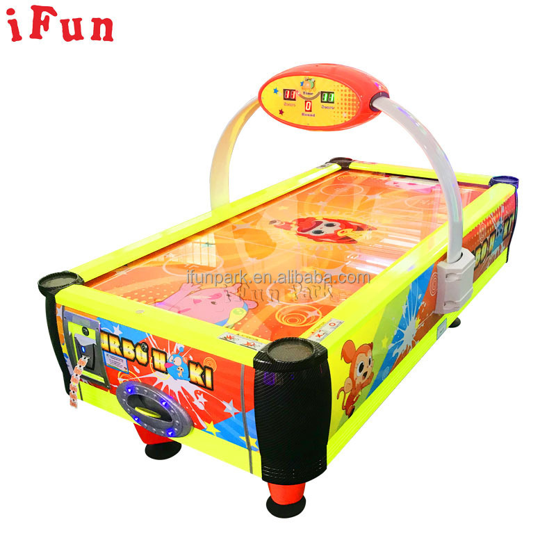 China Factory Kids Air Hockey Children Sports Game Machine 2Players Arcade Game Machine Ticket Redemption Single Puck Air Hockey