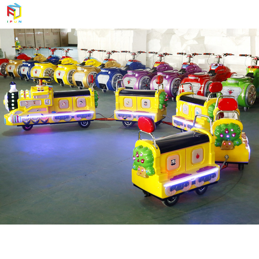 Sightseeing Train Carriage Kids Amusement Park Electric Tourist Trackless Train