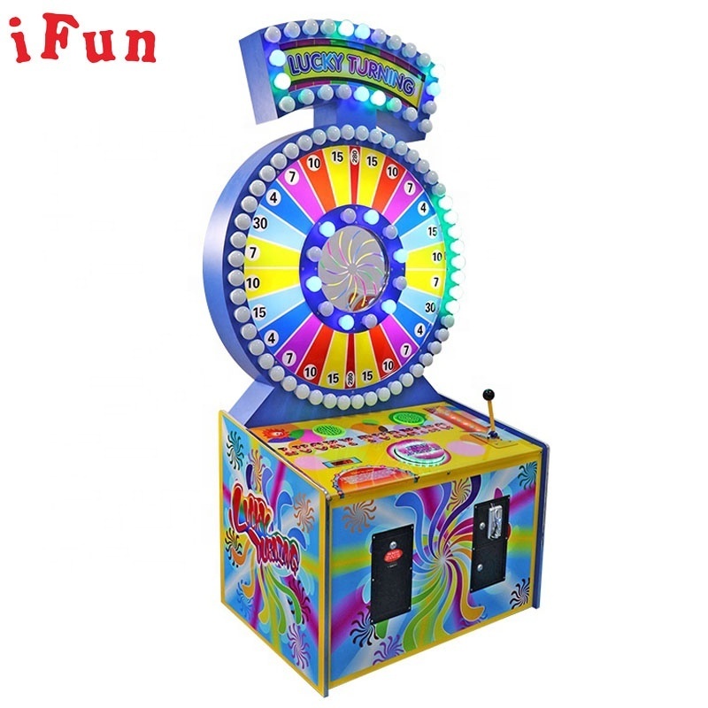 coin operated arcade amusement lucky turning ticket Machine electronic token coin operated redemption games machines for sale