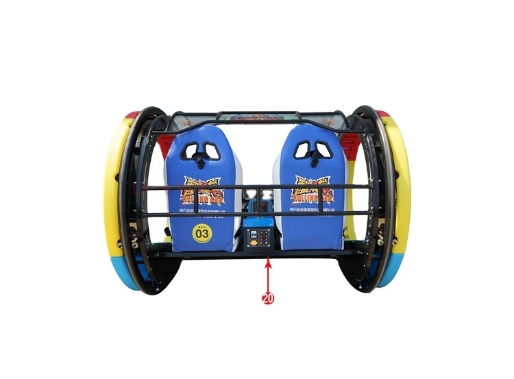 Happy Rolling Car Amusement Le Bar Cars Games 360 Degree Rotating Happy Le Bar Car Rides FEC Amusement Game center