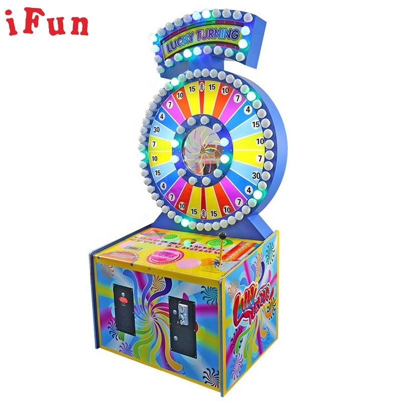 coin operated arcade amusement lucky turning ticket Machine electronic token coin operated redemption games machines for sale