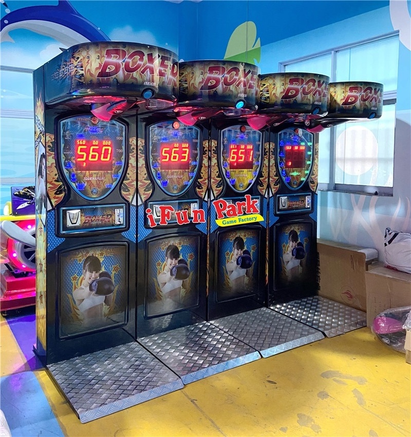 Indoor Boxing Games Electronic Punching Arcade Redemption Game Machines For Adult with factory price