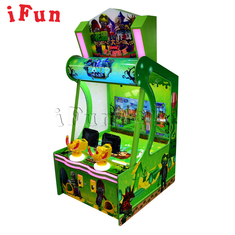 Ifun Park  Zomby wars Shooting Arcade Game Machine kids ticket redemption zomby war game arcade plants vs zombie arcade gun game