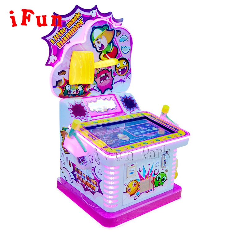 Ifun Kids Game Coin Operated Little Magic Hammer Redemption Ticket Out Arcade Game Machine