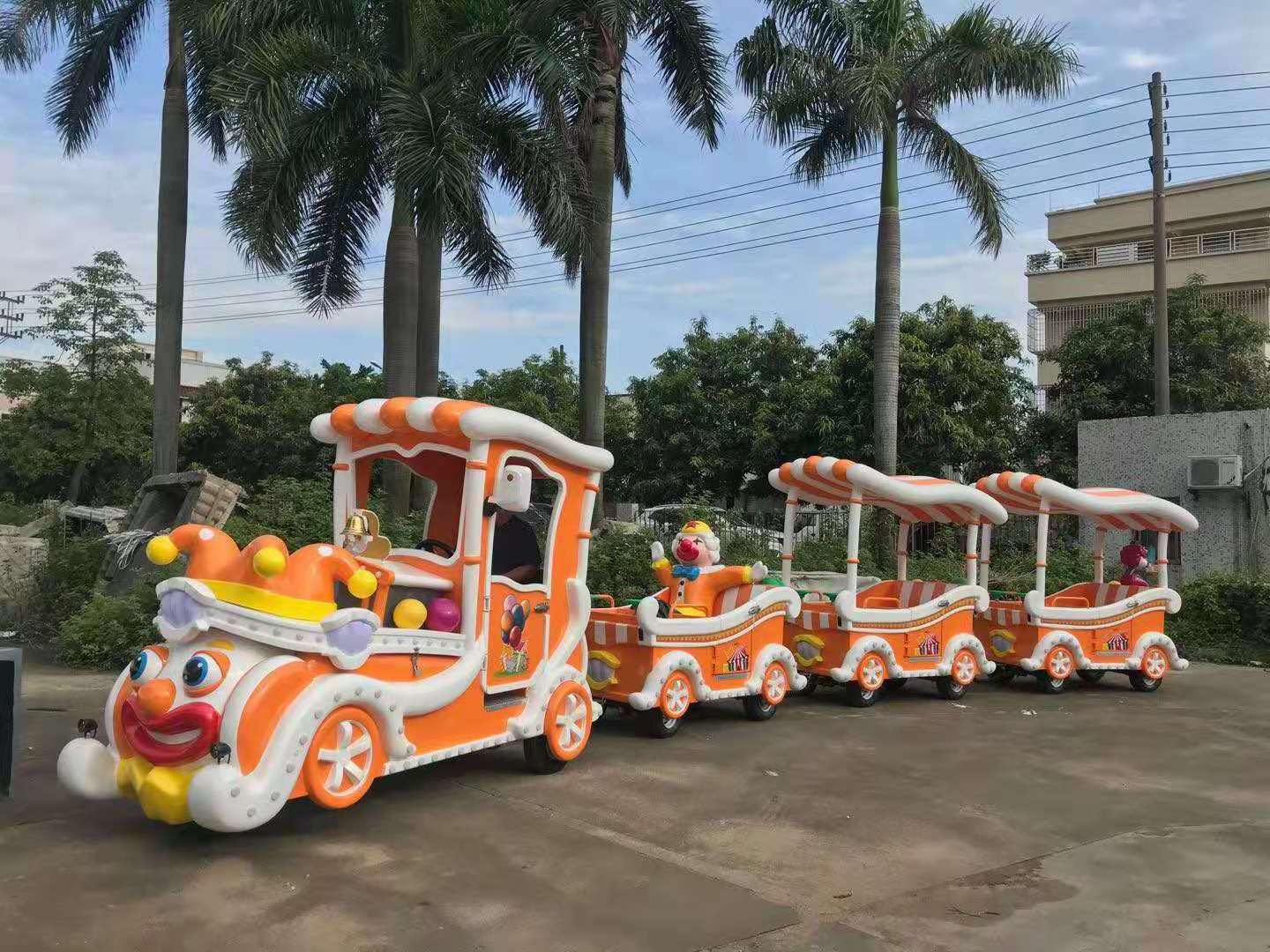 Amusement Park Ride Children Equipment Kids Electric Mini Tourist Elephant Train Kiddie Trackless Train