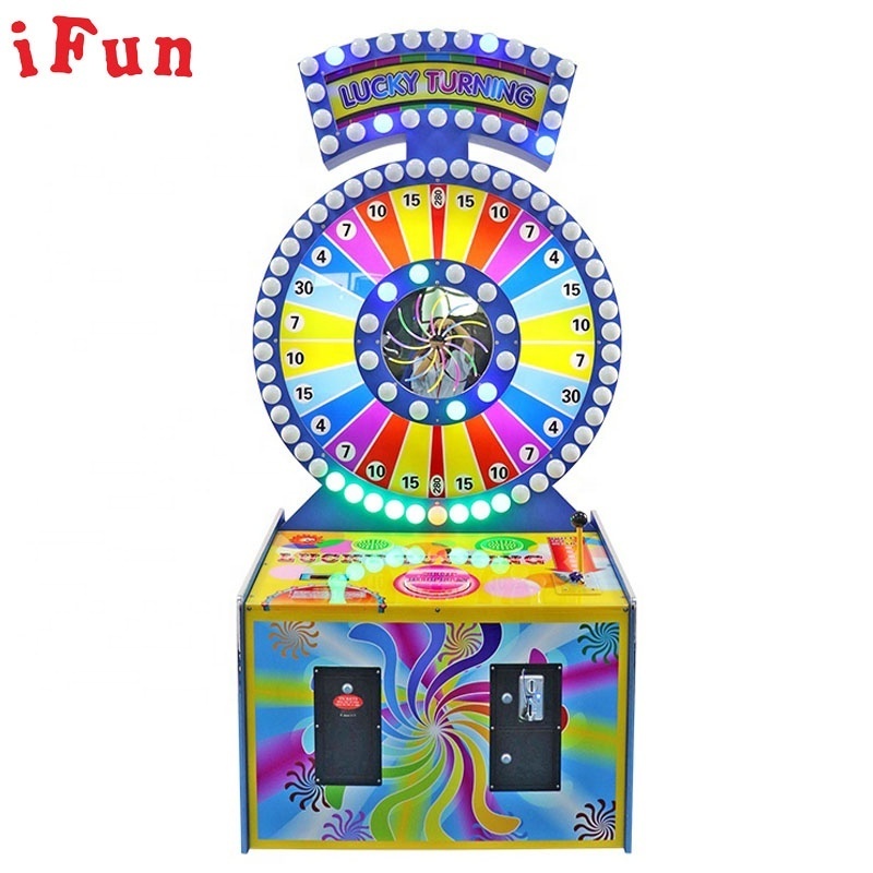 coin operated arcade amusement lucky turning ticket Machine electronic token coin operated redemption games machines for sale