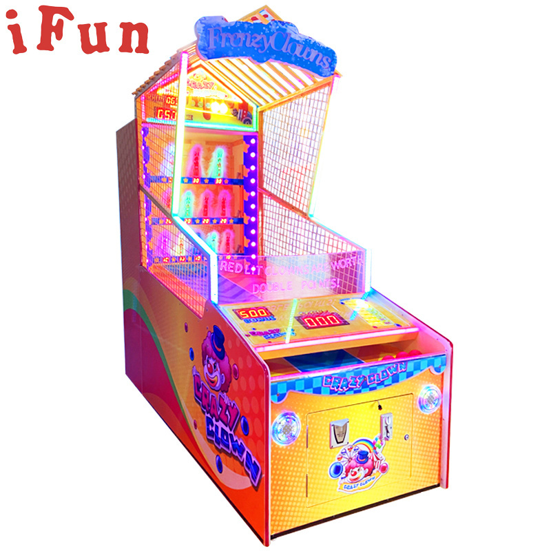 Arcade Manufacturer Play Zone Equipments Coin Operated Game Machine Support RFID Card Clown Frenzy Game Machine