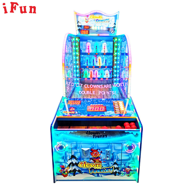 Arcade Manufacturer Play Zone Equipments Coin Operated Game Machine Support RFID Card Clown Frenzy Game Machine