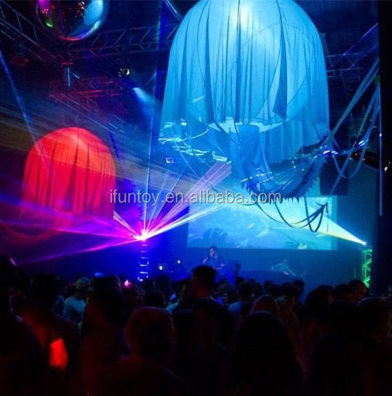 Beautiful party decoration jellyfish night lighting hanging/inflatable jellyfish balloon