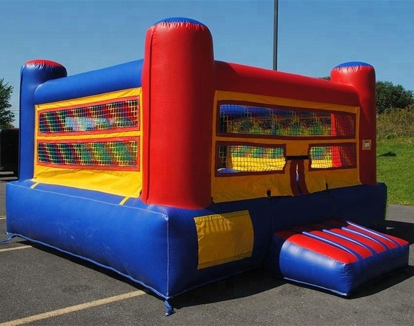 Outdoor small kids inflatable boxing ring with glove for sale/Inflatable Boxing Ring Bouncer House