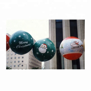 Christmas decoration PVC inflatable helium parade balloons /floating inflatable christmas sphere/advertising helium balloons