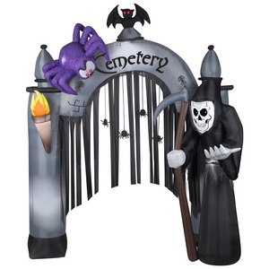 Inflatable Archways Scary Cat Haunted Archway Castle Halloween Airblown Inflatable