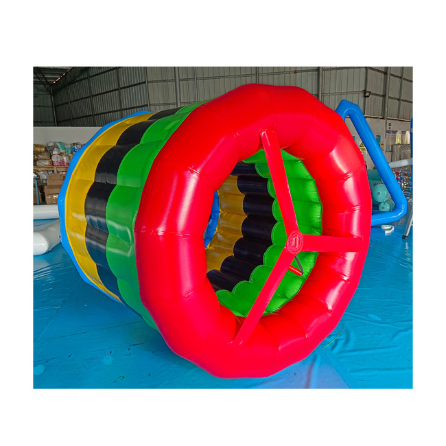 Outdoor Team Building Party Games Lawn Inflatable Hamster Wheels Inflatable Roller Wheel for Adults and Kids