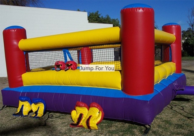 inflatable boxing ring with giant gloves /Children inflatable boxing ring/interactive inflatable boxing arena