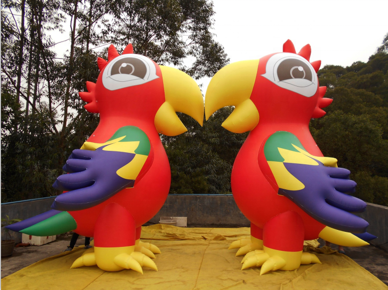 Colorful inflatable parrot/inflatable bird model/ giant inflatable animal for advertising