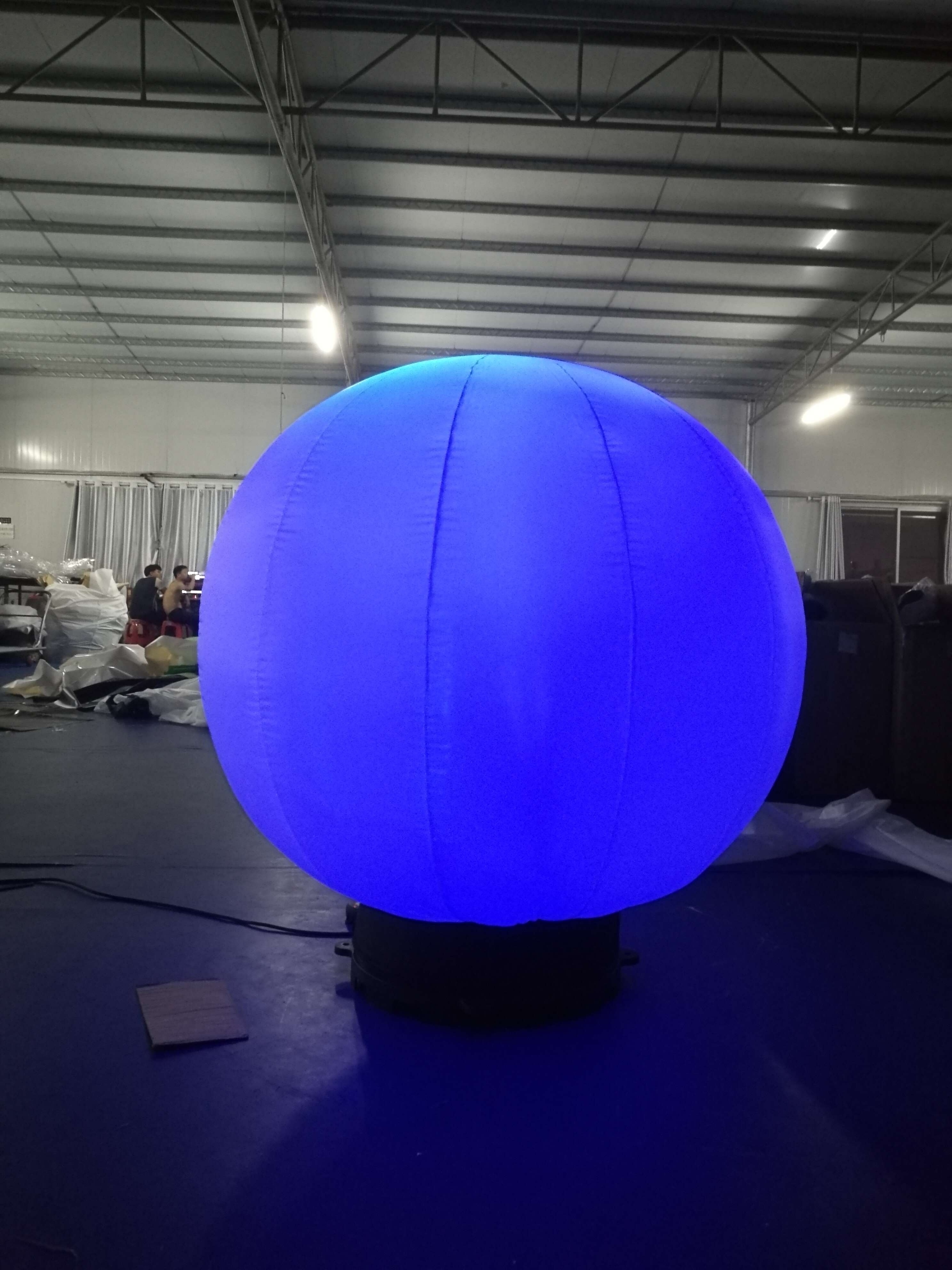 Cheap giant inflatable ground sphere/inflatable lighting ground balloon/inflatable led globe for outdoor advertising decoration