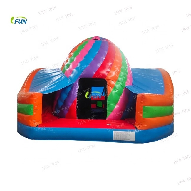 Black blow up large inflatable nightclub with lights/Pop up  night club booth/cube disco tent for party