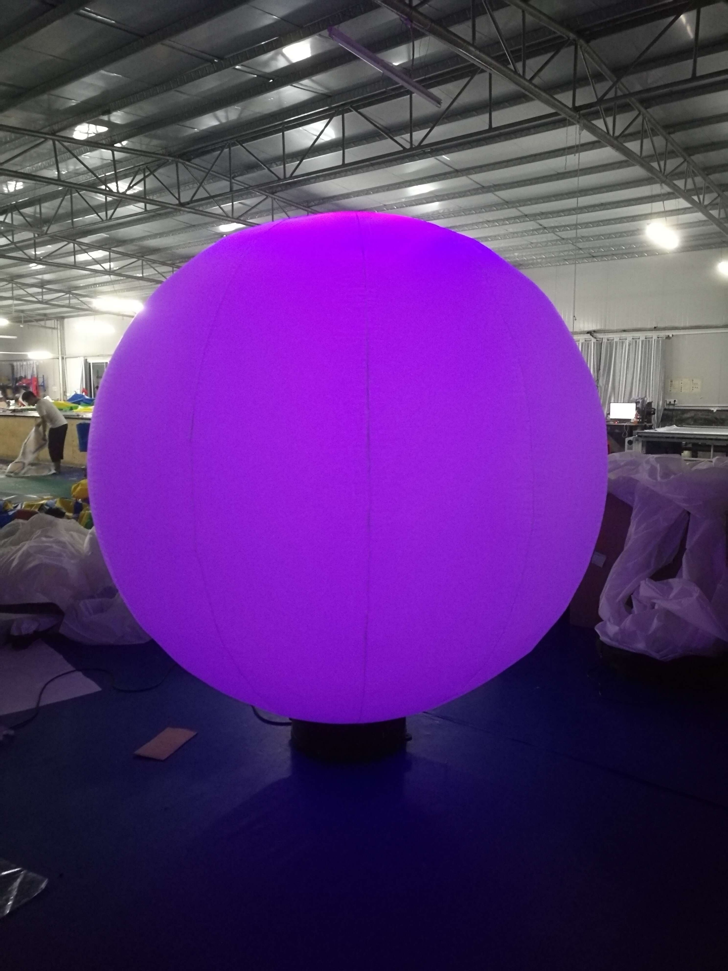 Cheap giant inflatable ground sphere/inflatable lighting ground balloon/inflatable led globe for outdoor advertising decoration