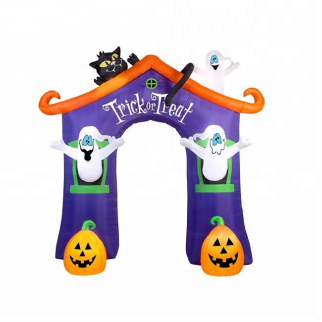 Halloween Decoration Inflatable Howling Haunted House/outdoor inflatable halloween entrance arch