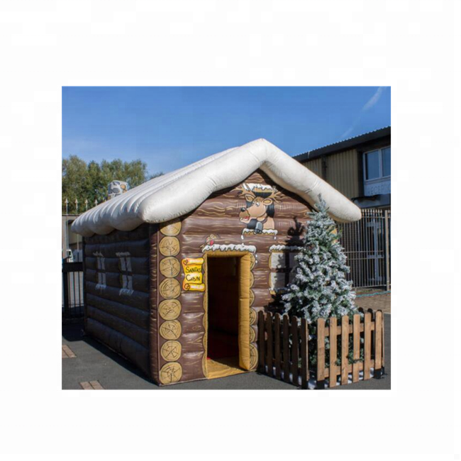 Inflatable christmas santa's grotto/Inflatable Santa Grotto Tent/Inflatable christmas house for sale