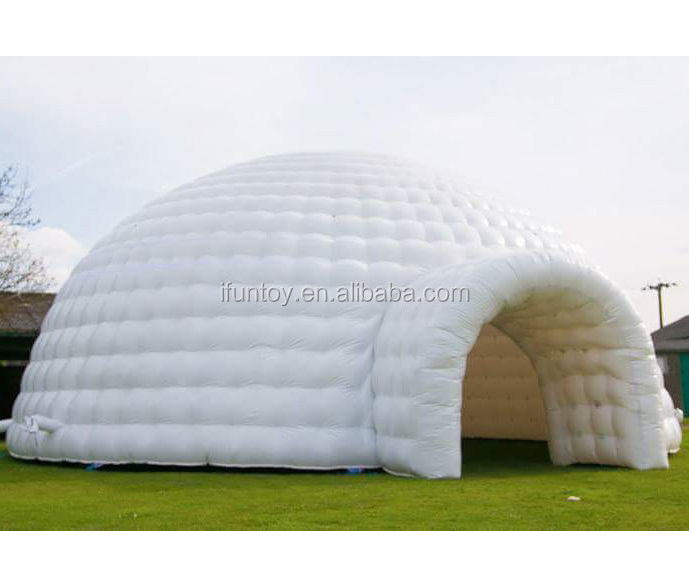 Outdoor Giant party inflatable yurt tent inflatable lawn dome tent large inflatable igloo dome tent for rental sale