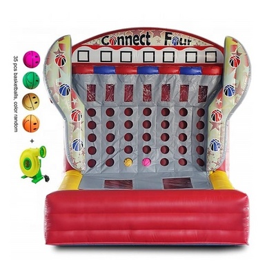 Inflatable Connect 4 in a Row / Inflatable Basketball Connect Four Shooting Game for Outdoor