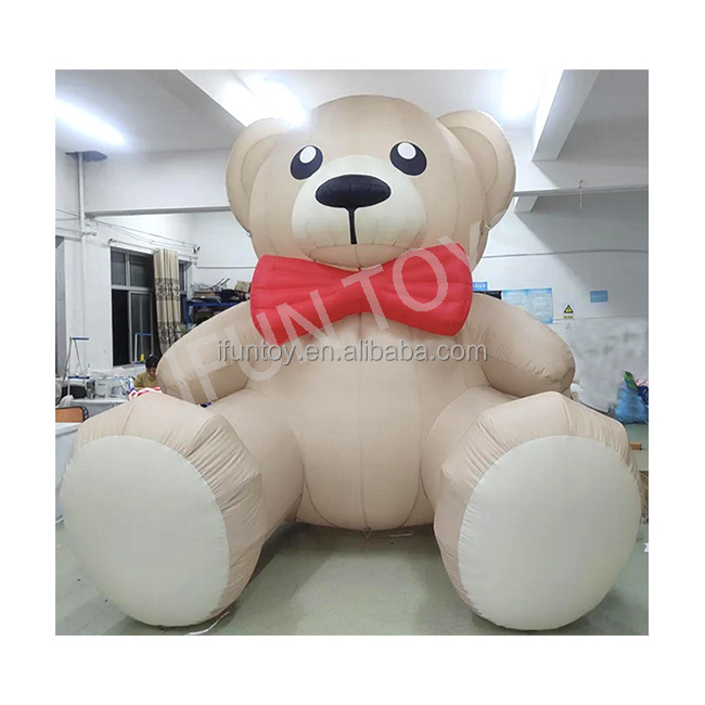 Stuffed Animal Toys Inflatable Plush Bear Cartoon Toy for Advertising Park Decoration