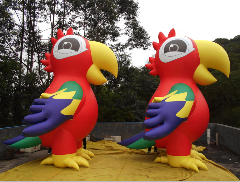 Colorful inflatable parrot/inflatable bird model/ giant inflatable animal for advertising